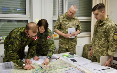 Canadian gunners train with international counterparts